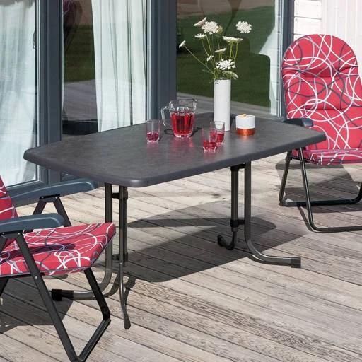 Folding balcony table with chairs