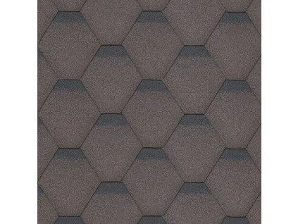 Detailní záběr na tmavě šedou asfaltovou střešní krytinu s texturou.