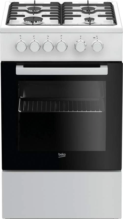 Beko kombinovaný sporák s plynovou varnou deskou.