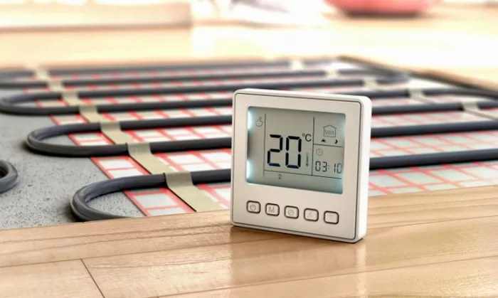 Floor heating thermostat