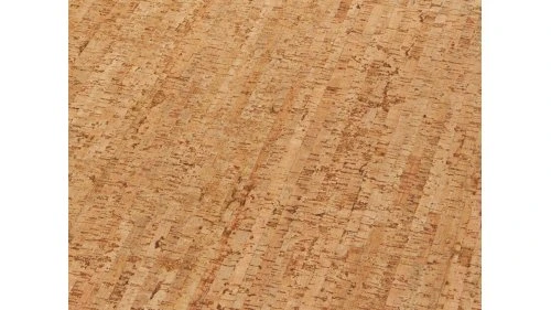Detailní záběr na texturu korkové podlahy s přírodním vzorem.