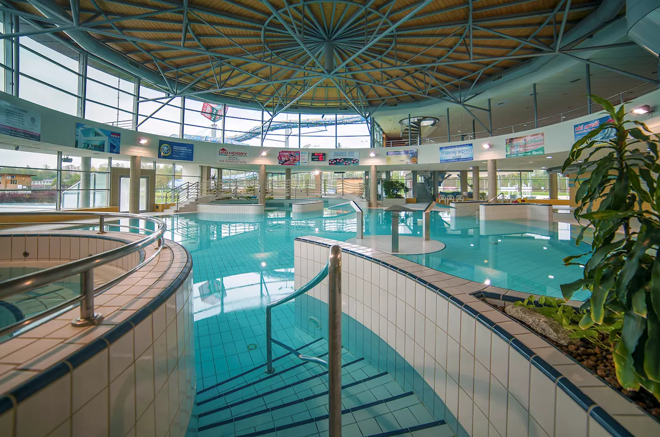 Indoor swimming pool complex